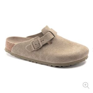 Birkenstock Boston Faded Khaki - Size 38